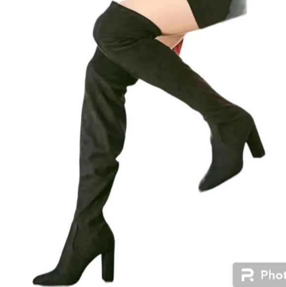 Steve Madden sz 8.5 High Heel Over The Knee Boots, Black. a long-lasting fabric - Picture 1 of 12